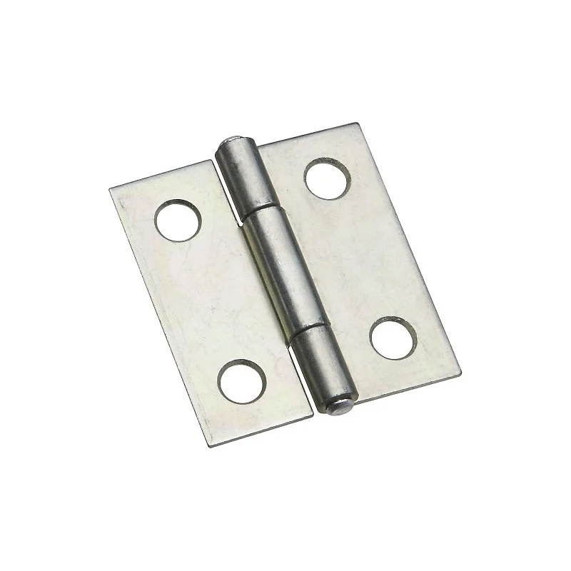 National Hardware N146-043 Narrow Hinge, 1-1/2 in W Frame Leaf, 0.045 in Thick Frame Leaf, Aluminum/Steel, Zinc, 7 lb