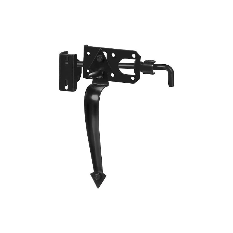 National Hardware N178-616 Gate Latch, 10.4 in H, For: 1-1/2 to 3 in Thick Doors, Gates, Steel