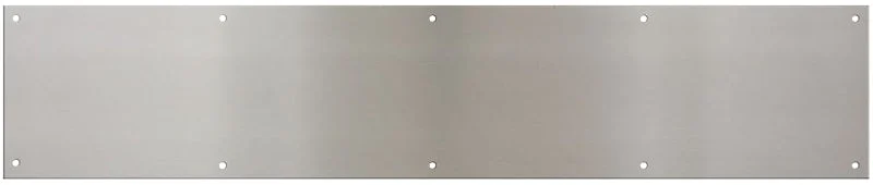 National Hardware N270-314 Kick Plate, 30 in L, 6 in W, Satin Nickel, Pack of 2