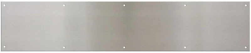 National Hardware N270-316 Kick Plate, 34 in L, 8 in W, Satin Nickel, Pack of 2
