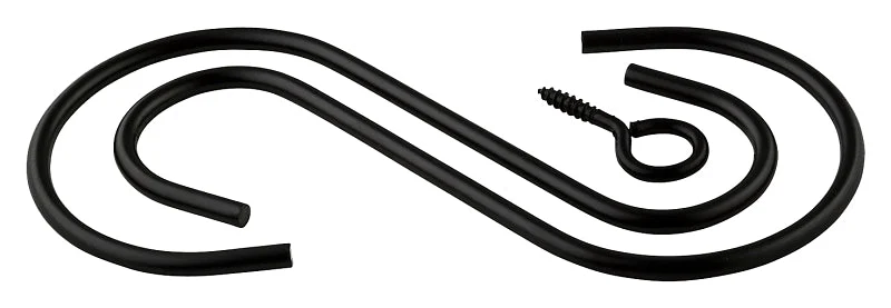 National Hardware N275-180 Extension Hook Kit, 6 in L, Steel, Black