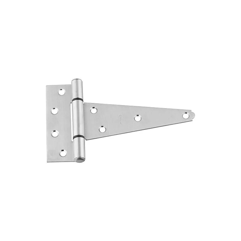 National Hardware N342-519 T-Hinge, 6 inch, Stainless Steel, Fixed Pin