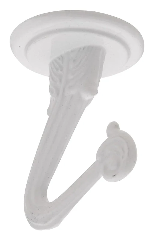 National Hardware V154 Series N249-573 Swag Hook, White, 30 lb, 2/PK