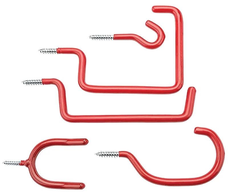 National Hardware V2238 Series N112-036 Hook Assortment, Steel, Red, Zinc