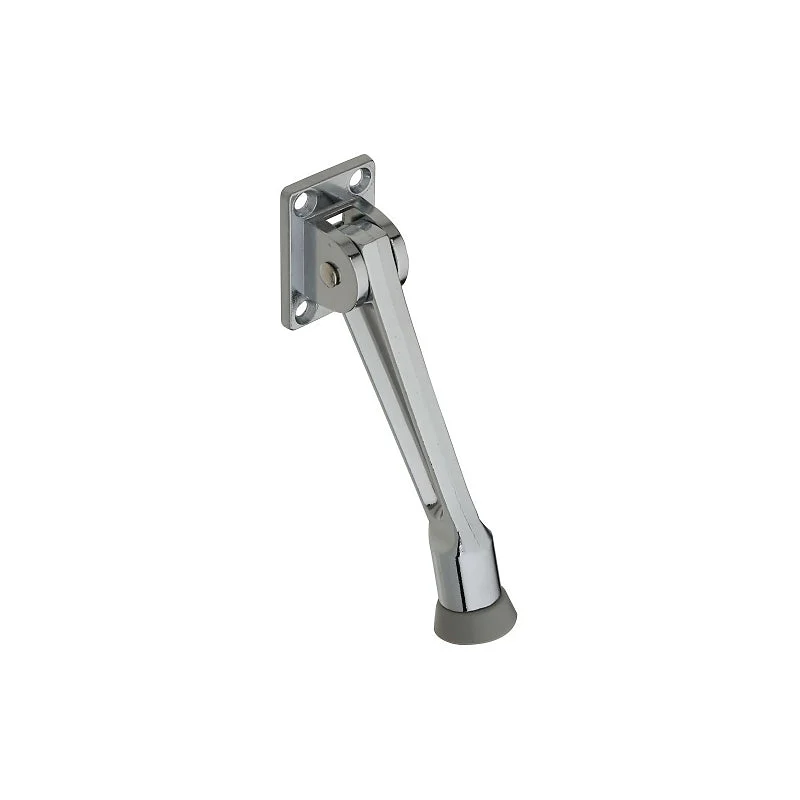 National Hardware V239 Series N184-234 Door Stop, 5 in Projection, Zinc, Chrome-Plated