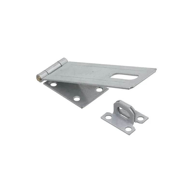 National Hardware V30 Series N102-780 Safety Hasp, 6 in L, 1-3/4 in W, Steel, Non-Swivel Staple