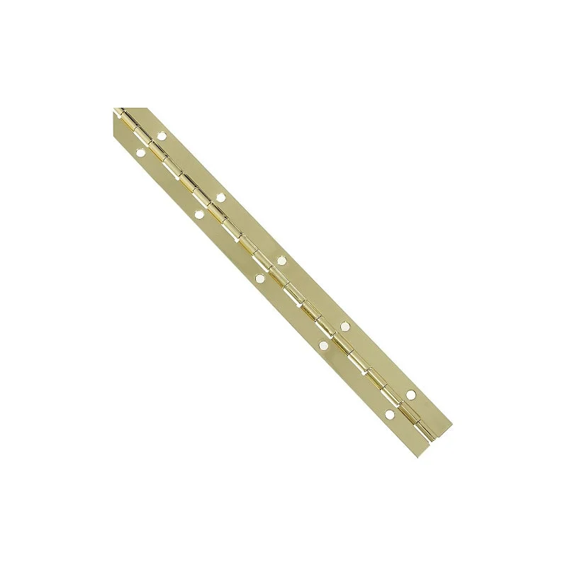 National Hardware V570 Series N265-355 Hinge, Brass, Continuous Hinge, 1-1/16 in W Dimensions, Brass, Continuous Hinge