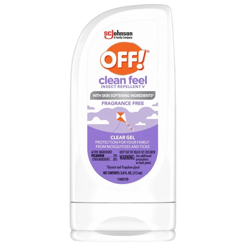 OFF! Clean Feel Insect Repellent Gel For Mosquitoes/Ticks 3.8 oz
