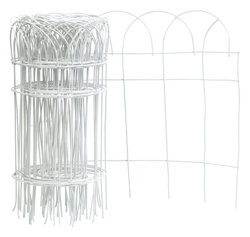 Panacea 20 ft. L X 14 in. H PVC White Scroll Garden Edging