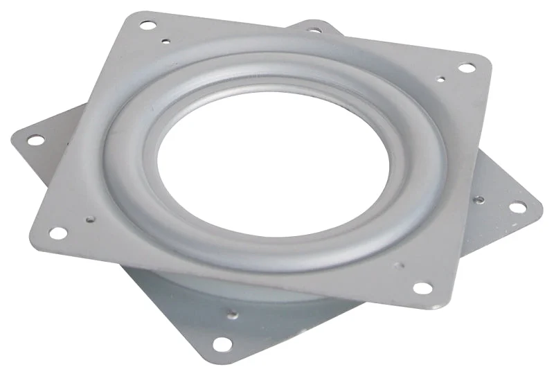 ProSource JC-L01-PS Lazy Susan Turntable, 300 lb, Steel Shelf, Silver, Zinc Plated, Pack of 6