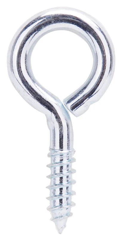 ProSource LR212 Screw Eye, 6 mm Dia Wire, 7.5 mm Thread, 1 in L Thread, 2-3/16 in OAL, 178 lb Working Load, Steel, Zinc, Pack of 20