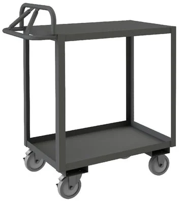 Rolling Stock Cart With Ergonomic Handle - HRSCE-3060-2-TLD-95