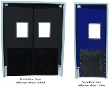 Ruff Tuff 2 Single & Double Panel Industrial Doors - HRT23084S-GREEN