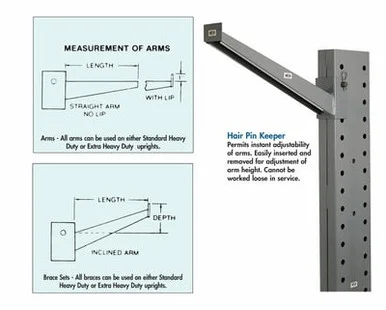 RUGGED CANTILEVER RACK ARMS HIA30
