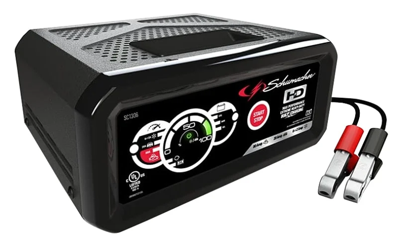 Schumacher SC1306 Battery Charger/Engine Starter, 6 A Continuous, 19.5 A Intermittent Input, 12 V Output