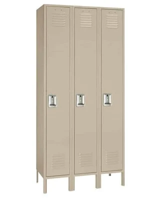 Single Tier Steel Lockers - H50923-PUTTY