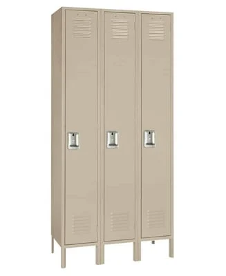 Single Tier Steel Lockers - H51123-PUTTY
