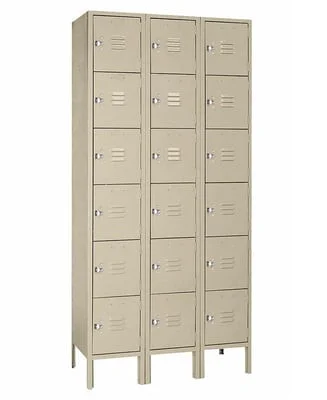 Six Tier Steel Lockers - H53323SU-PUTTY