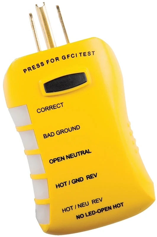 Sperry Instruments HGT6520 Circuit Analyzer Tester, Yellow