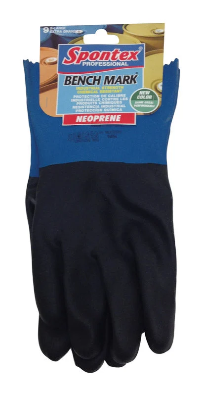 Spontex Bench Mark Neoprene Cleaning Gloves XL Black