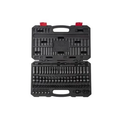 SUNEX 1/4" DR 74 PC SAE/ MET MASTER IMPACT SET