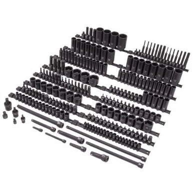 SUNEX 222 Piece Mixed Drive Master Impact Socket Set