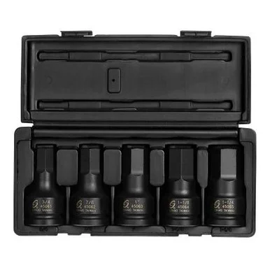 SUNEX 3/4" DR. 5PC SAE IMPACT HEX DRIVER SET