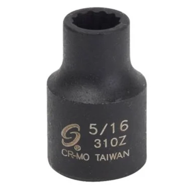Sunex 3/8 in. Drive 12-Point Impact Socket, - SUN310Z