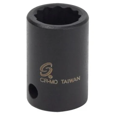 SUNEX 3/8 in. Drive 12-Point Impact Socket, - SUN312Z