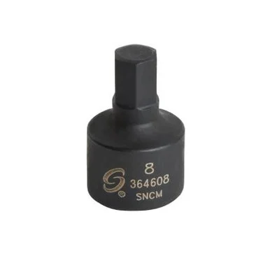 SUNEX 3/8 Inch Drive 8mm Stubby Impact Hex Driver