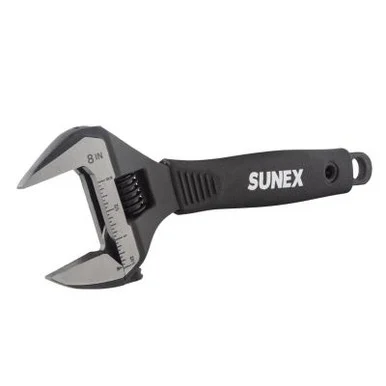 SUNEX 8-Inch Wide Jaw Adjustable Wrench - 1-1/2 Inch (38 mm)