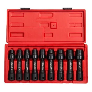 SUNEX 9-Piece 1/2 in. Drive 12-Point Metric