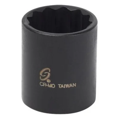 SUNEX SOC 15/16 3/8D IMP 12PT BLK
