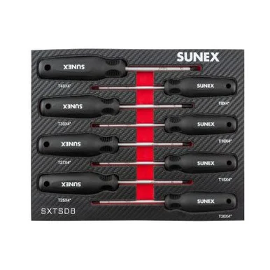 SUNEX Torx® Magnetic 8 Piece Screwdriver Set in EVA Foam