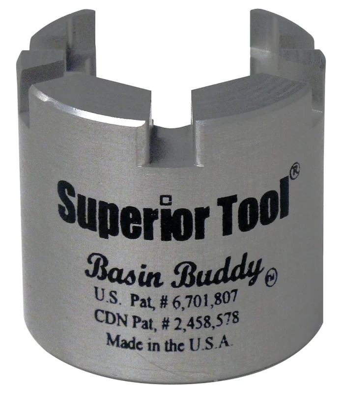 Superior Tool 03825 Faucet Nut Wrench, Aluminum, Brushed
