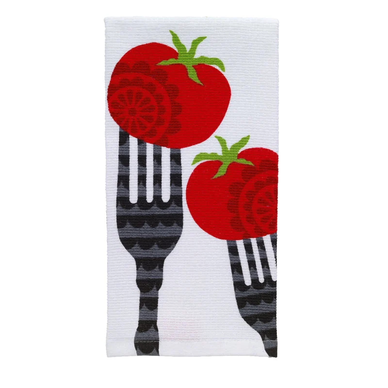 T-Fal Multicolored Cotton Fork/Tomato Kitchen Towel