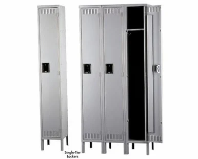 Tennsco Durable Steel Lockers - Single Tier - HSTK-121872-3-SA
