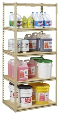 Tennsco Z-Line Medium Duty Rivet Shelving - HZB7-4824S-5D