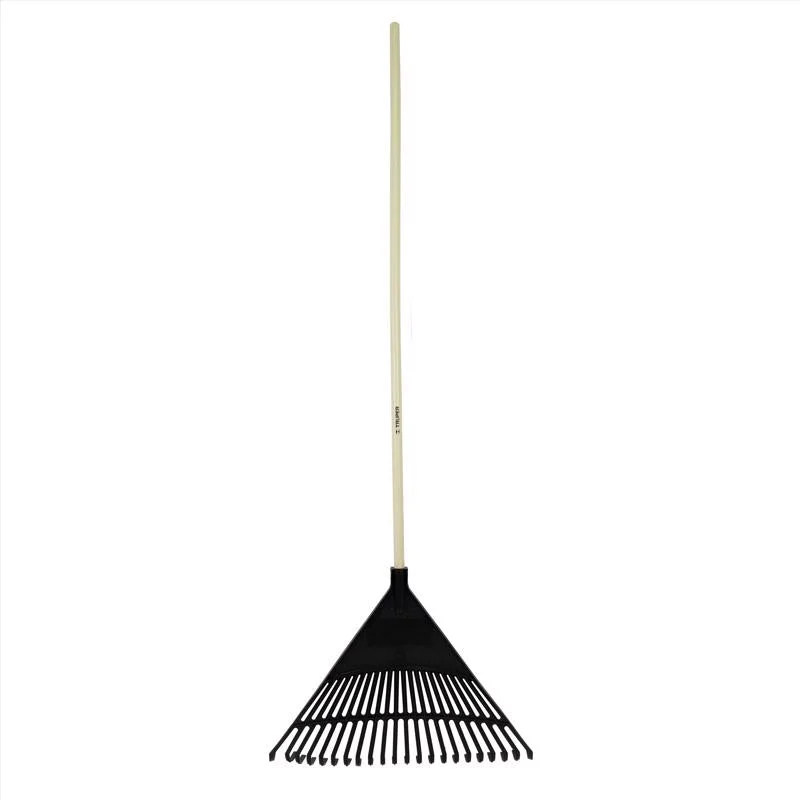 Truper 61 in. 22 Tine Poly Rake Wood Handle