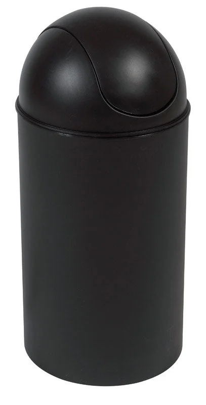 Umbra Grand 10 gal Black Plastic Swing-Top Trash Can