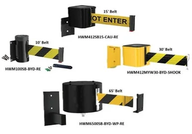 Wall Mount Retracta-Belt Units By Visiontron - HWM412YW30-CAU-RE