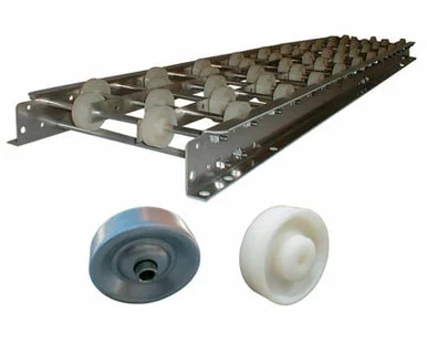 White Nylon Wheel Conveyors - H12-AFWW-12-45